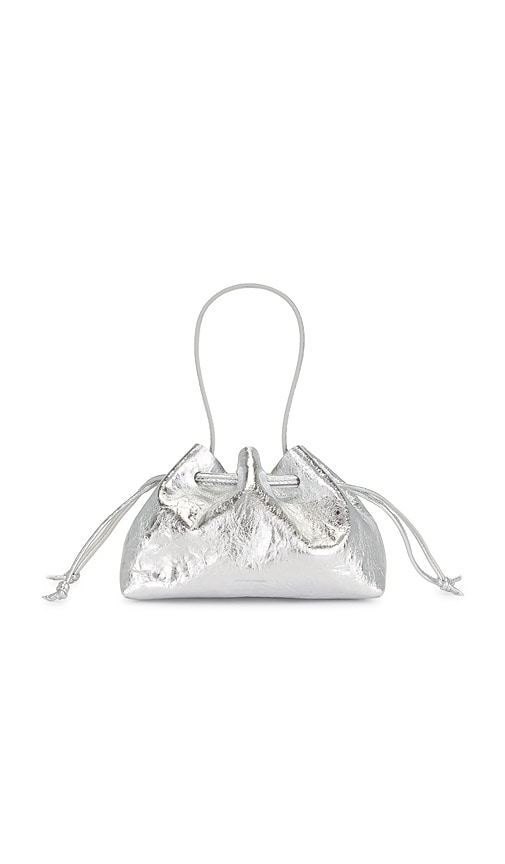Mansur Gavriel Drawstring Pouchette In Silver