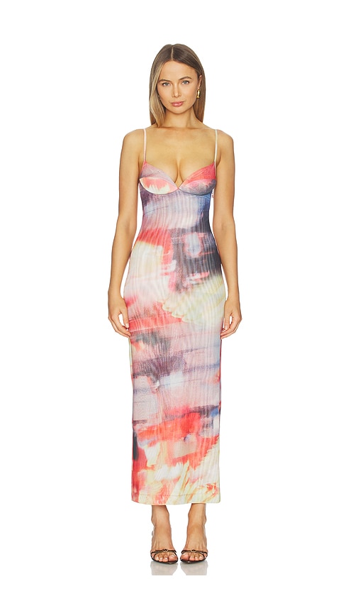 Miaou Florence Dress in Pink | Women's Midi Dresses | Vtir