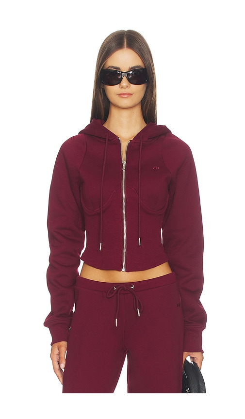 Miaou Sadie Hoodie in Burgundy. - size M (also in S, XS)