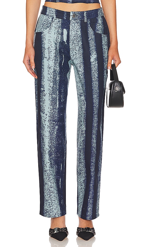 Shop Miaou Echo Pant In Treading Blue