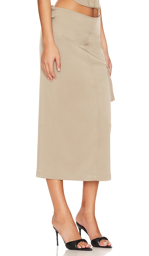 Shop Miaou Suki Skirt In Sage