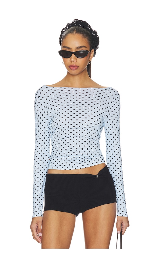 Miaou TOP MANCHES LONGUES AMELIA en Baby Blue Taille L Also en 121 €