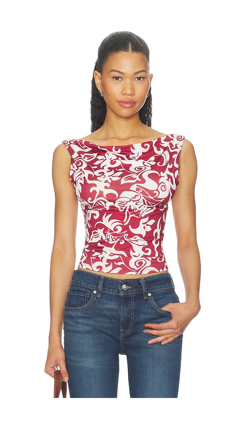 Miaou Lani Top en Red Taille M Also en XXS XS S L XL 121 €