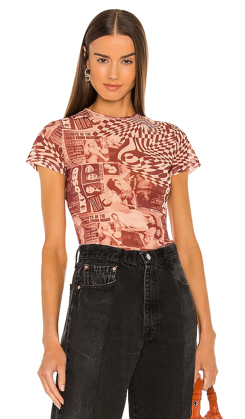 Miaou Mini Tee in Wanted Red | REVOLVE