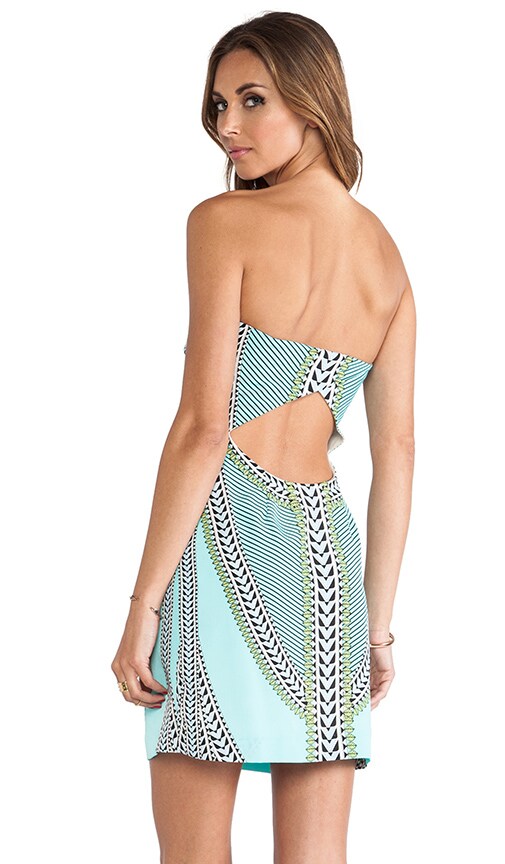 Printed Strapless Mini Dress