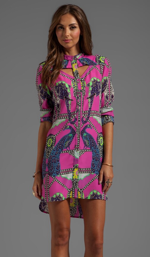 Cutout Shirt Dress
