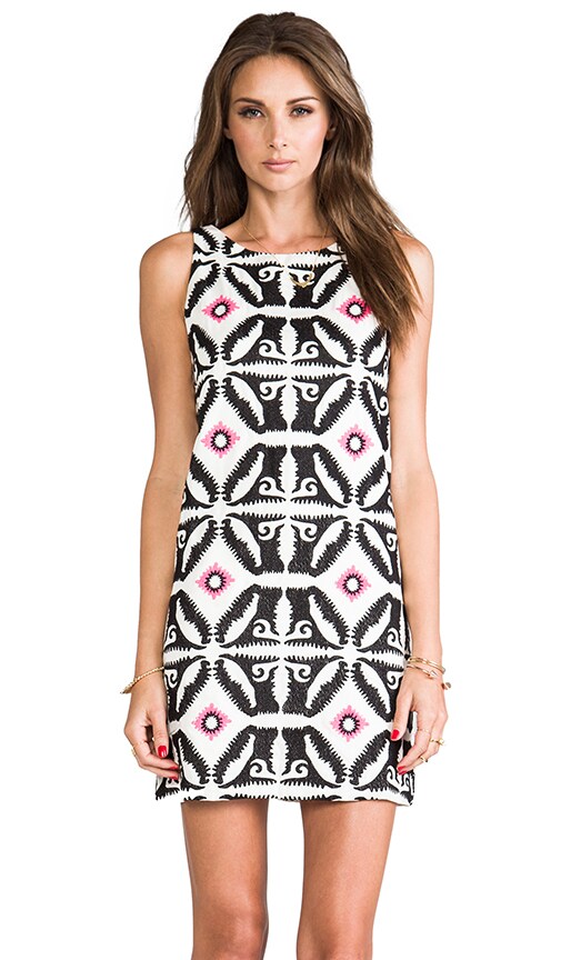 Embroidered Shift Dress