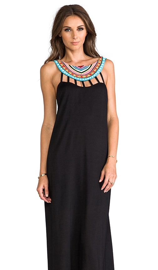 Beaded Neck Maxi Dress