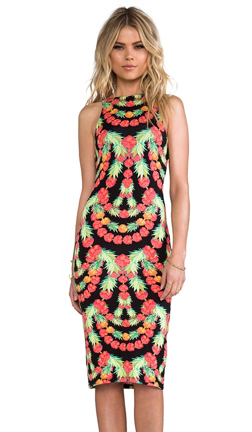 Modal Fitted Mid Calf Dress