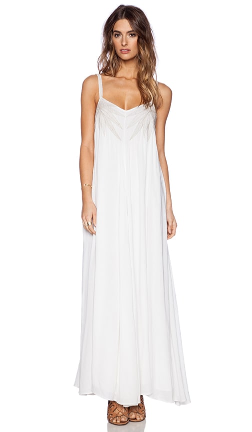 Mara Hoffman Embroidered Maxi Dress In White Revolve