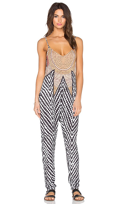 white low back jumpsuit