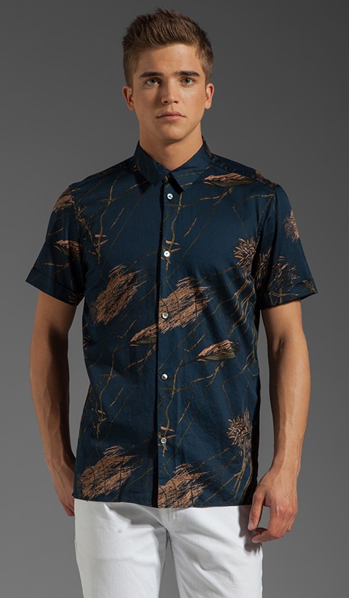 Planted Print S/S Button Up