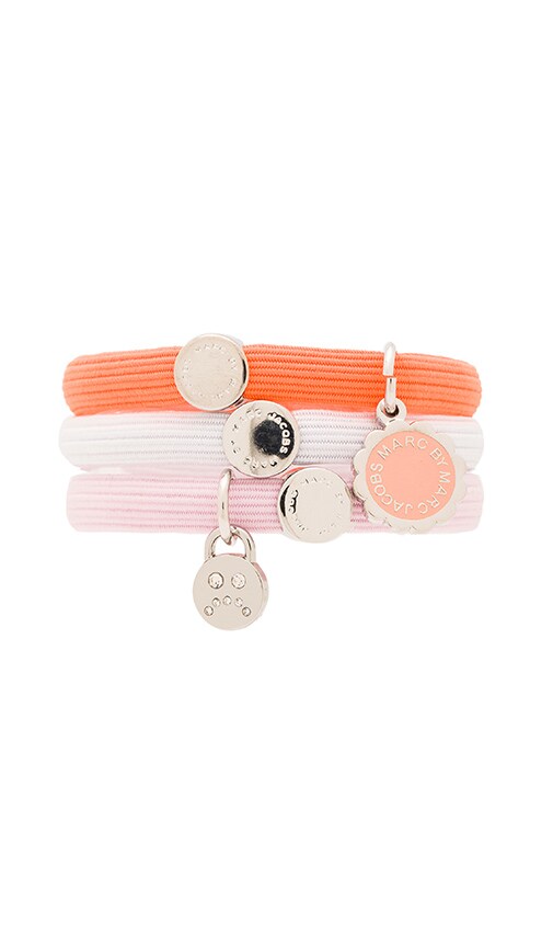 Marc By Marc Jacobs Cluster Logo Disc O Ponies In Neon Orange