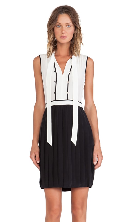 Frances Color Block Silk Dress