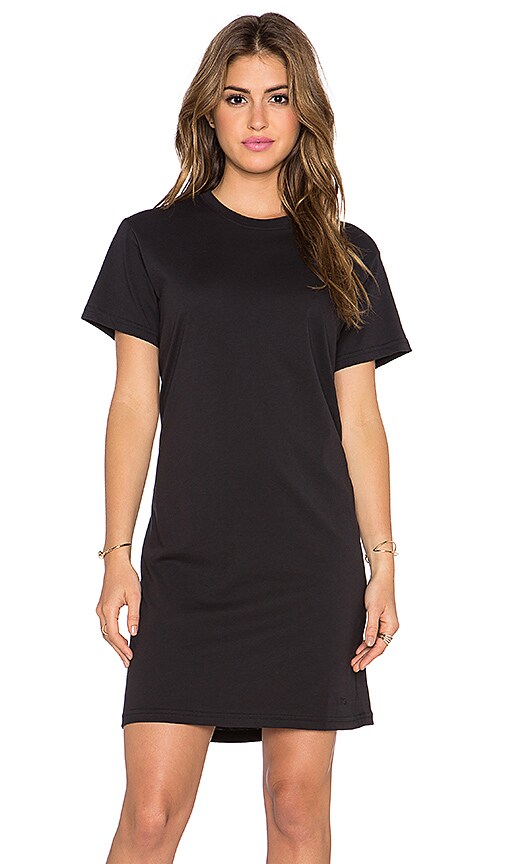 black tee dress