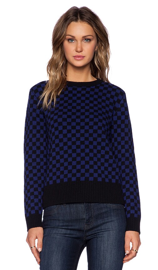 checkerboard pullover