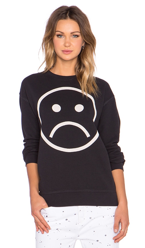 frowny face hoodie