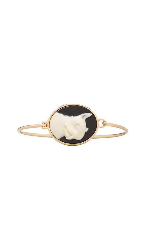 Olive Cameo Hinge Cuff