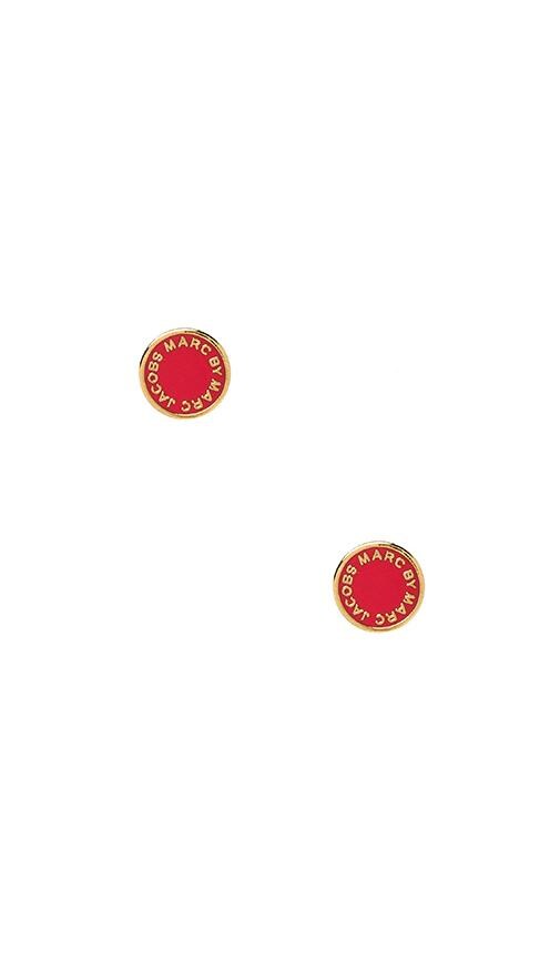 Classic Marc Enamel Logo Disc Studs