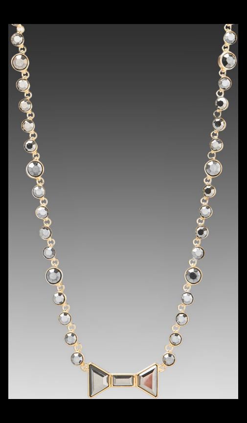 Polka Dot Bow Short Necklace