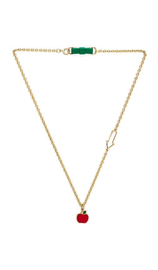 Lost & Found Apple Bow Tie Necklace