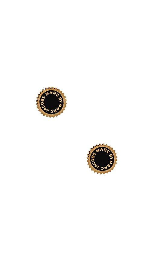 New Classic Marc Saw Tooth Enamel Disc Studs