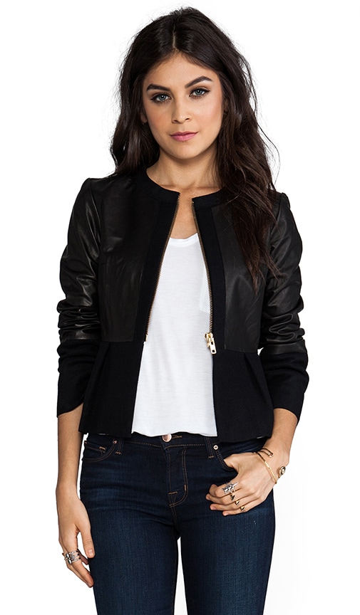 Kent Leather Peplum Jacket