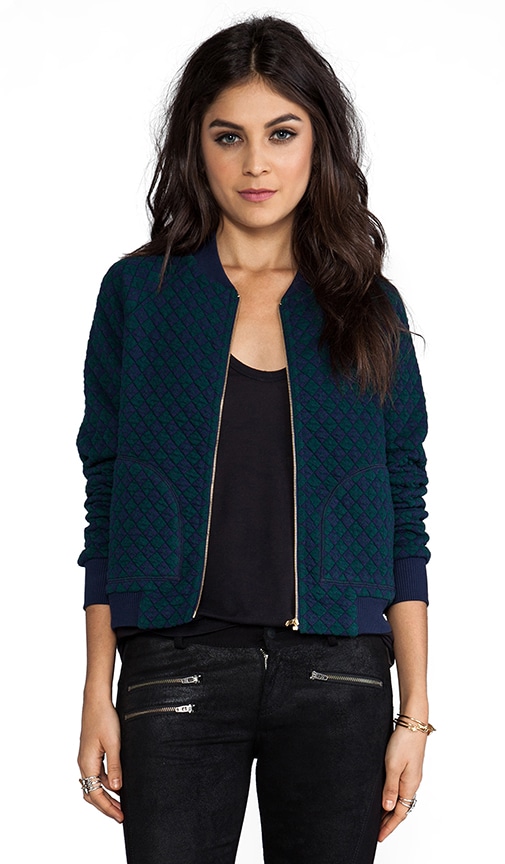 Quilty Argyle Bomber Jacket
