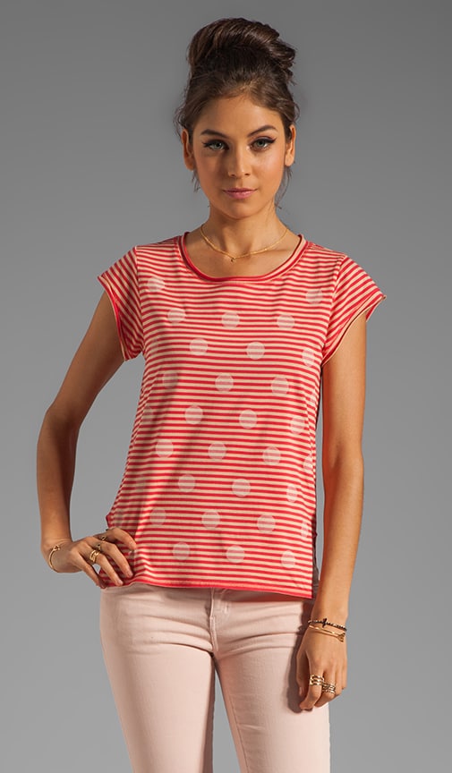 Resort Willa Dotted Jersey Top