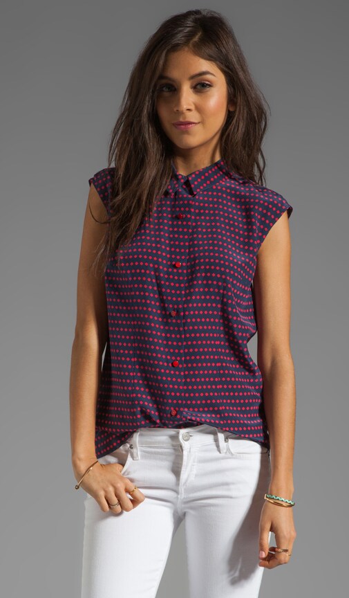 Izzy Dot Print Top