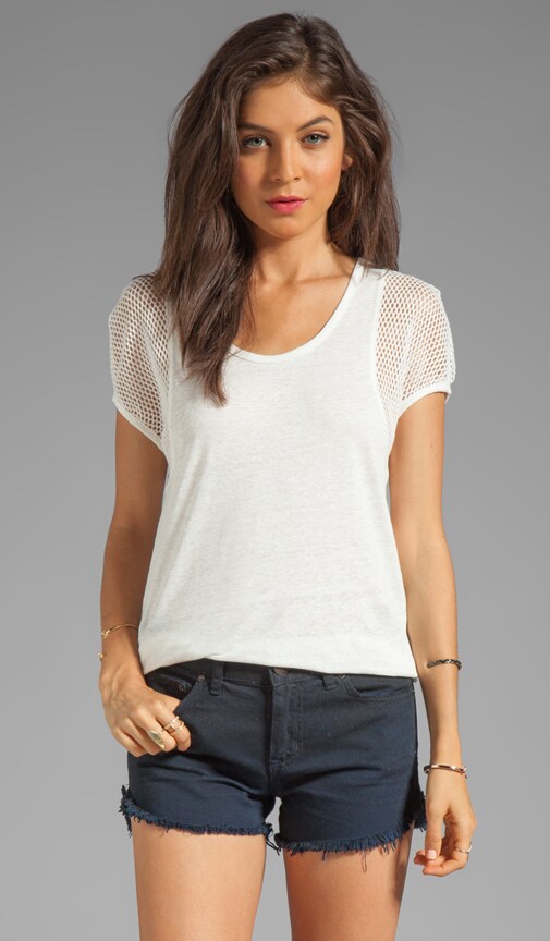 Texture Tee Linen Top