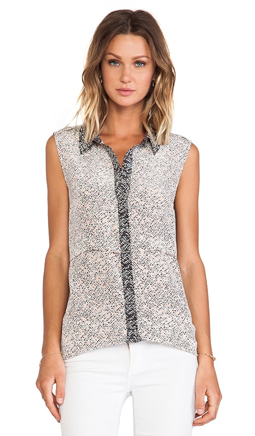 Karoo Print Button Down Tank