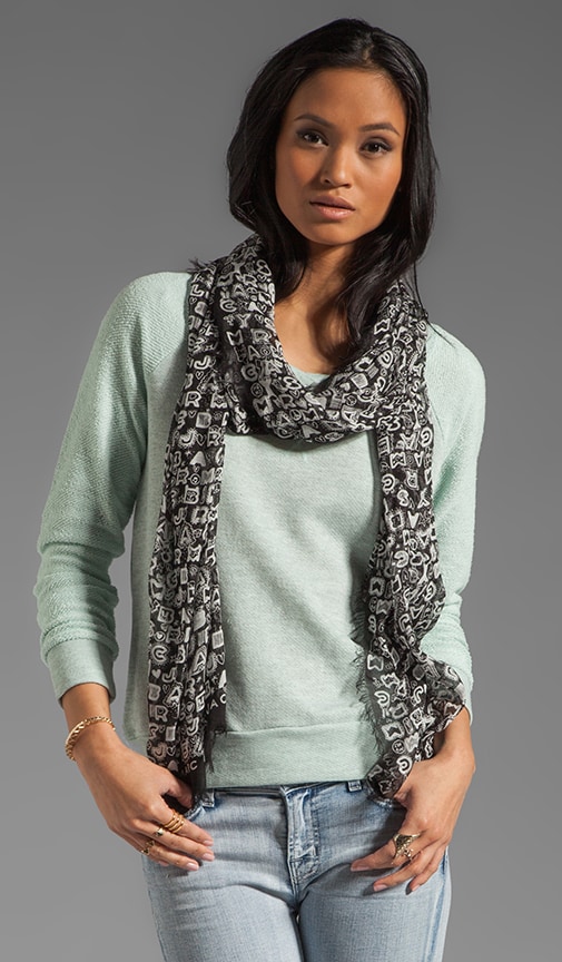 Woven Dreamy Graffiti Scarf