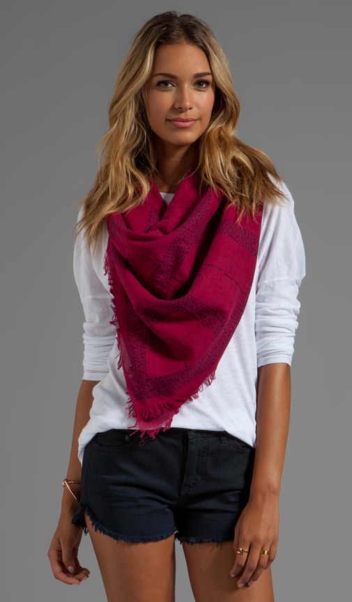 Logo Plaid Scarf