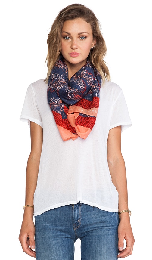 Spray Paint Snake Print Scarf