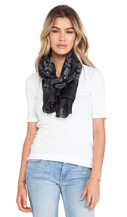 Heart Snake Print Scarf