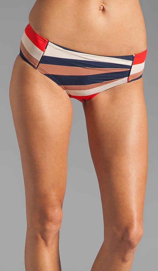 Vintage Stripe Pleated Hipster Bottom
