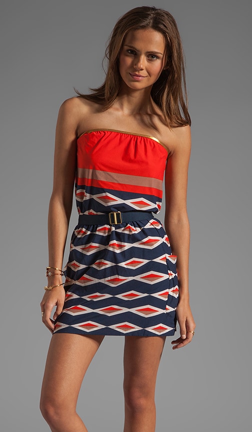 Hayley Stripe Bandeau Dress