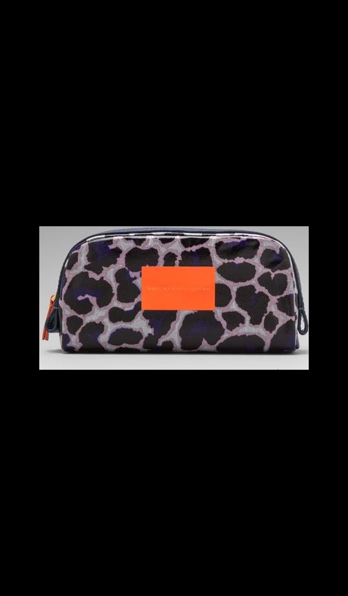 Coated Canvas Landscape Cosmetic Pouch