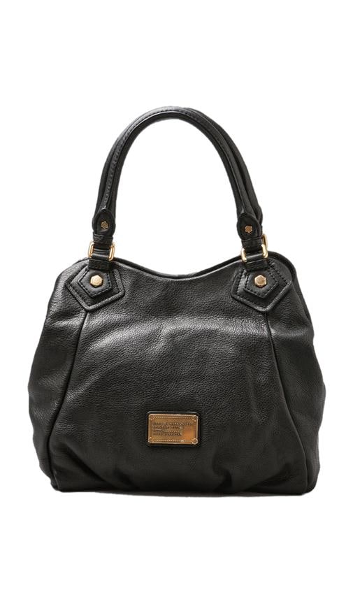 Marc by Marc Jacobs Black Leather Classic Q Francesca Shoulder Bag