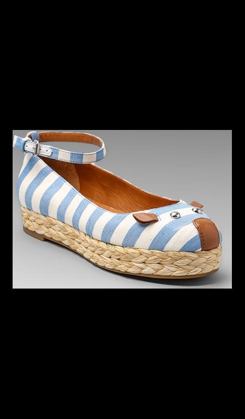 Striped Canvas Mouse Espadrille