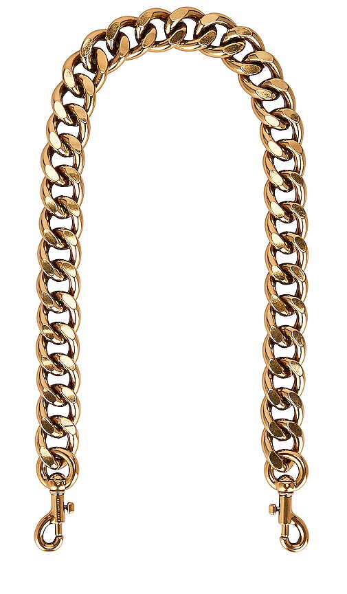 Maje logo-engraved Chain-Link Shoulder Strap - Gold