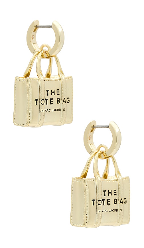 イヤリング Tote Bag Earrings - Marc Jacobs - l - Gold Marc Jacobs The Tote Bag Earrings in Light Antique Gold