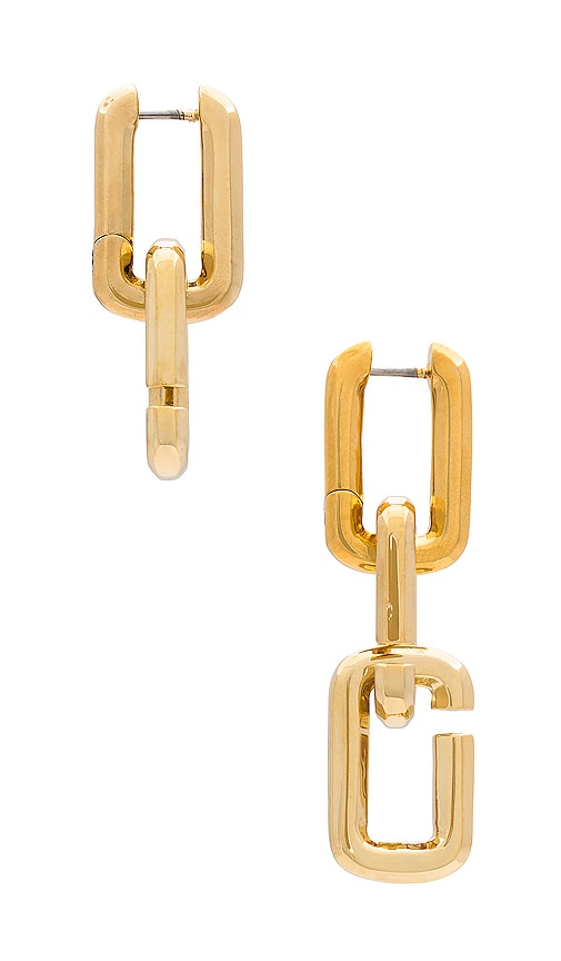 Shop Marc Jacobs J Marc Chain Link Earrings In É‡‘è‰²
