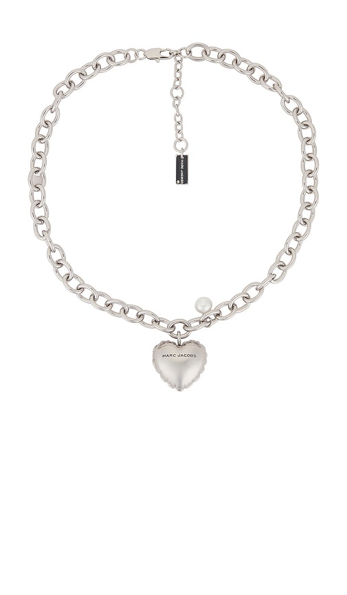 Marc Jacobs Heart Balloon Locket in Light Antique Silver