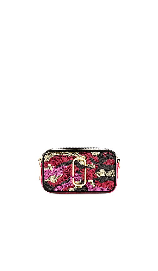 Marc Jacobs Camo Sequin Snapshot Camera Bag in Pink Multi