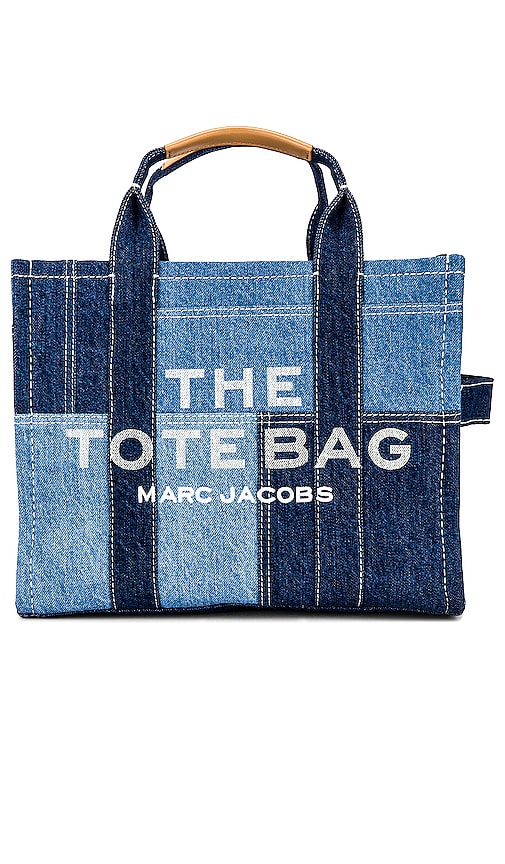 Marc Jacobs The Denim Medium Tote Bag in Blue Denim | REVOLVE