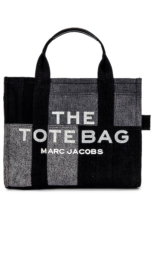 Marc Jacobs The Denim Medium Tote Bag in Black | REVOLVE
