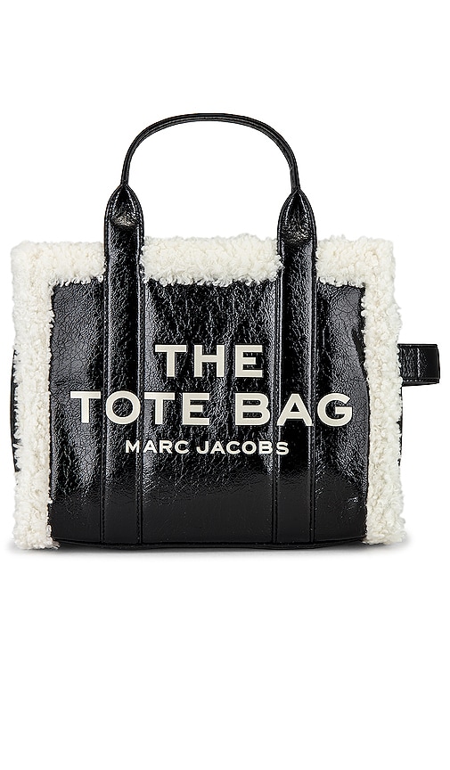 Marc Jacobs The Small Crinkle Leather Tote Bag In Black | ModeSens