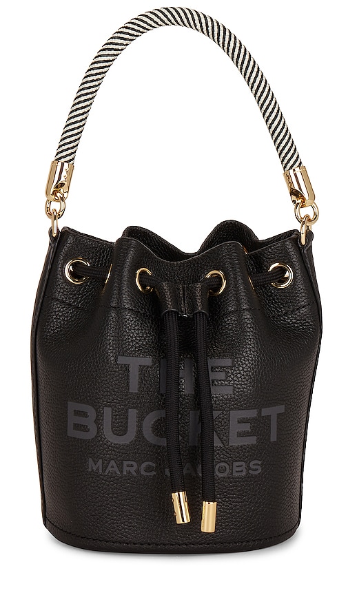 Marc Jacobs The Leather Bucket Bag in Black